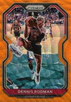 2020 Panini Prizm #166 Dennis Rodman Orange Wave Basketball Card