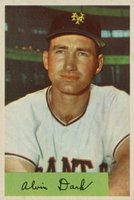 1954 Bowman #41b Alvin Dark .986/.960 Field Avg. Baseball Card