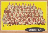 1962 Topps #465 Cincinnati Reds Team Baseball Card