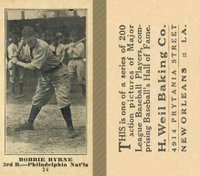 1916 Weil Baking Co. #24 Bobby Byrne Baseball Card