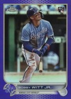 2022 Topps Chrome Update #USC35 Bobby Witt Jr. Purple Refractor Baseball Card