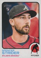 2022 Topps Heritage #521 Spencer Strider Baseball Card