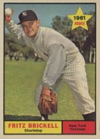 1961 Topps #333 Fritz Brickell Baseball Card