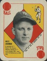 1951 Topps Red Backs #41 Whitey Lockman Baseball Card