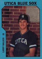 1985 TCMA Utica Blue Sox #16 Larry Walker Baseball Card