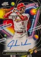2023 Topps Cosmic Chrome Cosmic Chrome Autograph #JW Jordan Walker Black Eclipse Baseball Card