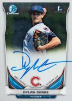 2014 Bowman Chrome Draft Pick Autograph #DC Dylan Cease Baseball Card