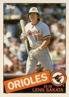 1985 Topps #81 Lenn Sakata Baseball Card