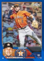 2023 Topps Chrome #205 Alex Bregman Blue Refractor Baseball Card