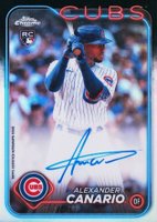 2024 Topps Chrome Rookie Autographs #RAAC Alexander Canario Refractor Baseball Card
