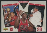 1993 Upper Deck #SP4 Chicago Bulls 3rd Straight Basketball Card