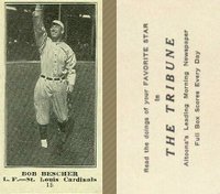 1916 Altoona Tribune #15 Bob Bescher Baseball Card