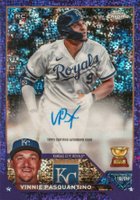 2023 Topps Chrome Update Autograph #ACVP Vinnie Pasquantino Purple Speckle Baseball Card