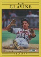 1991 Fleer #689 Tom Glavine Baseball Card
