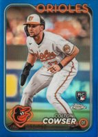 2024 Topps Chrome #278 Colton Cowser Blue Refractor Baseball Card