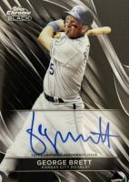 2024 Topps Chrome Black Autographs #GB George Brett Baseball Card