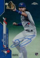 2020 Topps Chrome Rookie Autographs #RABBI Bo Bichette Blue Refractor Baseball Card