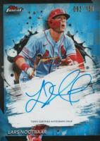 2024 Topps Finest Finest Autographs #FALN Lars Nootbaar Sky Blue Refractor Baseball Card