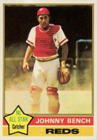 1976 Topps #300 Johnny Bench Baseball Card