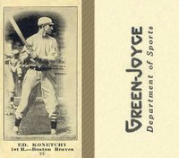 1916 Green-Joyce #96 Ed. Konetchy Baseball Card