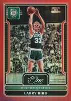 2022 Panini One and One #166 Larry Bird Red Basketball Card