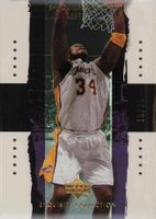 2003 Upper Deck Exquisite Collection #17 Shaquille O'Neal Gold Basketball Card