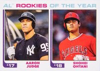 2018 Topps Throwback Thursday #238 Aaron Judge/Shohei Ohtani Baseball Card