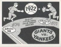 1967 Laughlin World Series #19 1922- Giants Vs. Yankees Baseball Card