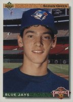 1992 Upper Deck #55 Shawn Green Gold Hologram Baseball Card