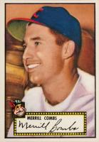 1952 Topps #18b Merrill Combs Black Back Baseball Card