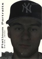 2000 Metal Platinum Portraits #7 Derek Jeter Baseball Card