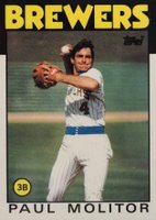 1986 Topps Tiffany #267 Paul Molitor Baseball Card