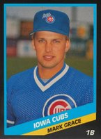 1988 CMC Iowa Cubs #14 Mark Grace Baseball Card