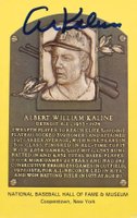 1999 Hall of Fame Autographs # Al Kaline Yellow HOF Plaque Baseball Card