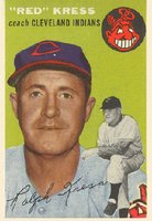 1954 Topps #160 Red Kress Baseball Card