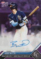 2023 Topps Now #628C Bobby Witt Jr. Autograph-Purple Baseball Card