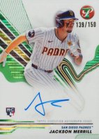 2024 Topps Pristine Pristine Autographs #PAJM Jackson Merrill Green Pristine Baseball Card