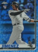 2019 Topps Chrome #202 Eloy Jimenez Blue Refractor Baseball Card