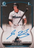 2023 Bowman Chrome Prospect Autographs #CPAJB Jacob Berry Baseball Card