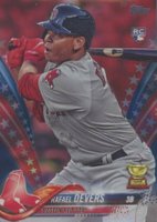 2018 Topps #18 Rafael Devers Batting-Independence Day Baseball Card
