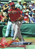2018 Topps Chrome Complete Set #18 Rafael Devers Retail Baseball Card