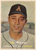 1957 Topps #402 Jim Pisoni Baseball Card