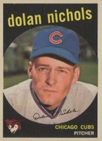 1959 Topps #362n Dolan Nichols No Optioned Statement Baseball Card