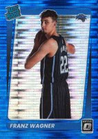 2021 Panini Donruss Optic #185 Franz Wagner Blue Pulsar Basketball Card