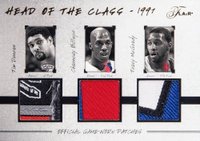 2004 Flair Head of the Class Patches # Chauncey Billups/Tim Duncan/Tracy McGrady Basketball Card