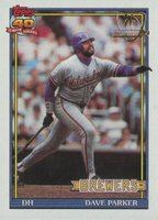 1991 Topps Desert Shield #235 Dave Parker Baseball Card