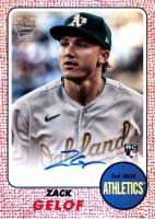 2024 Topps Archives Fan Favorites Autographs #68FFZG Zack Gelof Red Foilboard Baseball Card