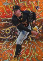 2024 Topps Chrome Update Celebracion #15 Paul Skenes Orange Refractor Baseball Card