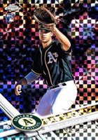 2017 Topps Chrome #98 Matt Olson X-Fractor Baseball Card