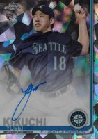 2019 Topps Chrome Sapphire Edition Rookie Autographs #YK Yusei Kikuchi Baseball Card
